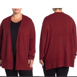 Madewell Red Cozy Knit Walker Long Cardigan NWT